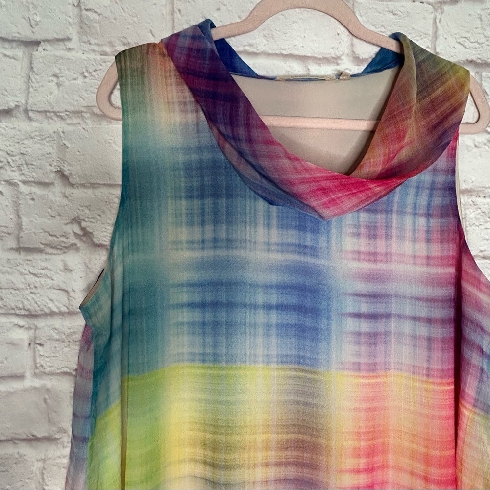 Soft Surroundings Carnevale Multi Plaid Maxi Dress - Picture 4 of 11